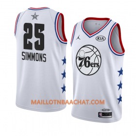 Maillot NBA Philadelphia 76ers Ben Simmons 25 2019 All-Star Jordan Brand Blanc Swingman - Homme